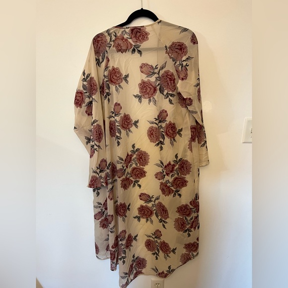 Papillon Rose Sheer Cardigan - Picture 2 of 2